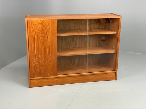Vintage 1960s glazed bookcase - vintage,