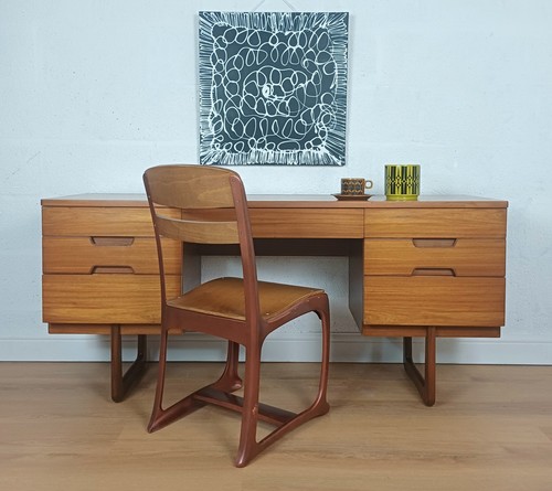 Mid century teak desk - mid,