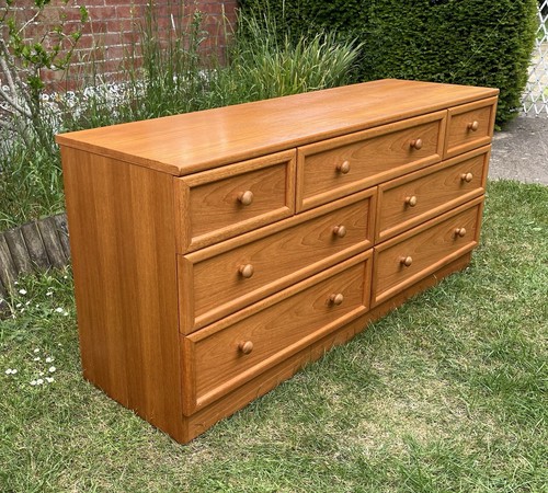 Mid century plan teak bank - plan,
