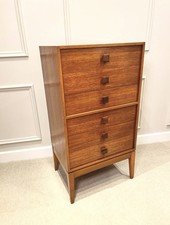 Mid Century Teak Tallboy Chest
